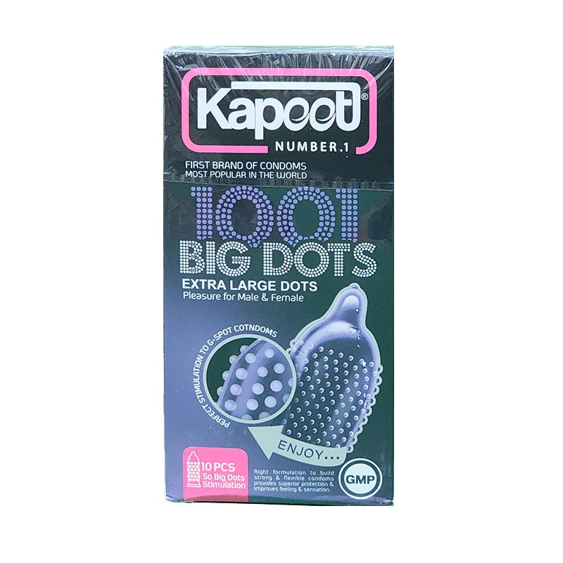 کاندوم کاپوت مدل خارBIG DOTS1001 بسته 10 عددی