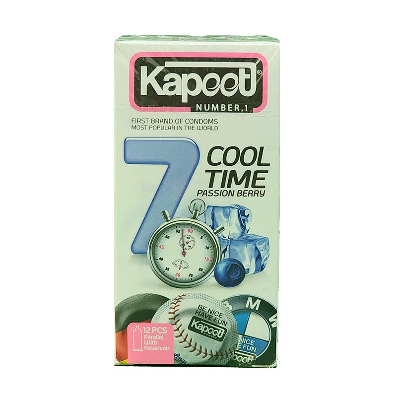 کاندوم ترکیبی تاخیری کاپوت مدل 7 Cool Time بسته 12 عددی