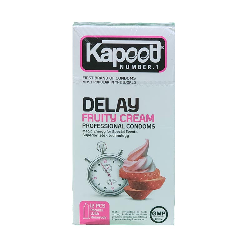 کاندوم کاپوت مدل Delay Fruty Cream بسته 12 عددی