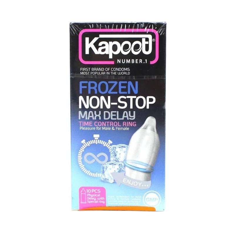 کاندوم تاخیری کاپوت مدل Frozen Non Stop بسته 10 عدد - تصویر 1