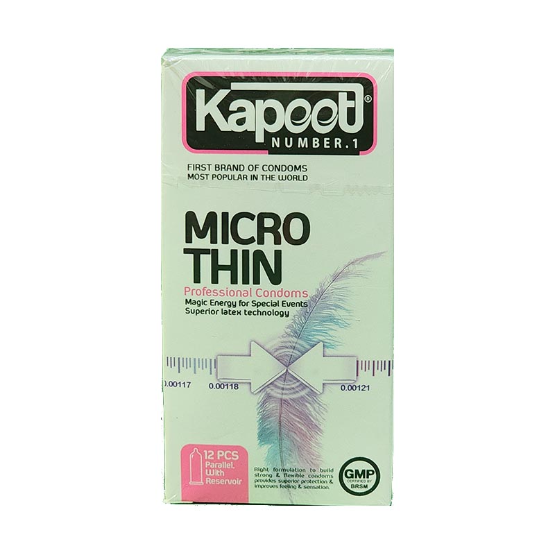 کاندوم کاپوت مدل Micro Thin بسته 12 عددی