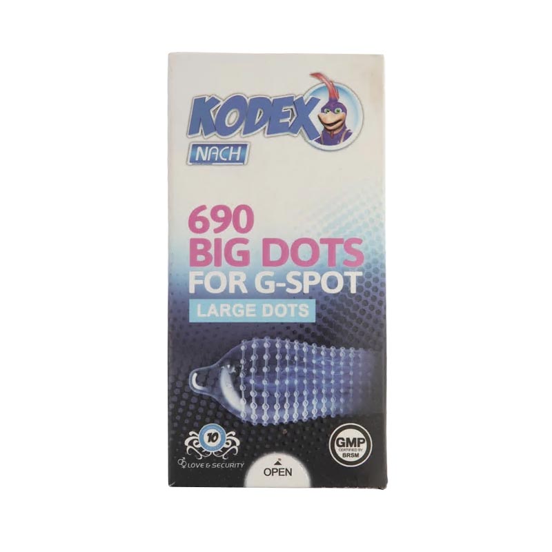 کاندوم خاردار کدکس مدل BIG DOTS بسته 10 عددی