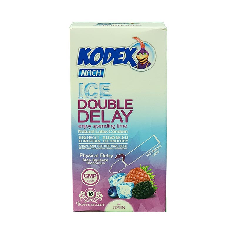 کاندوم ناچ کدکس مدل ice double delay بسته 10 عددی