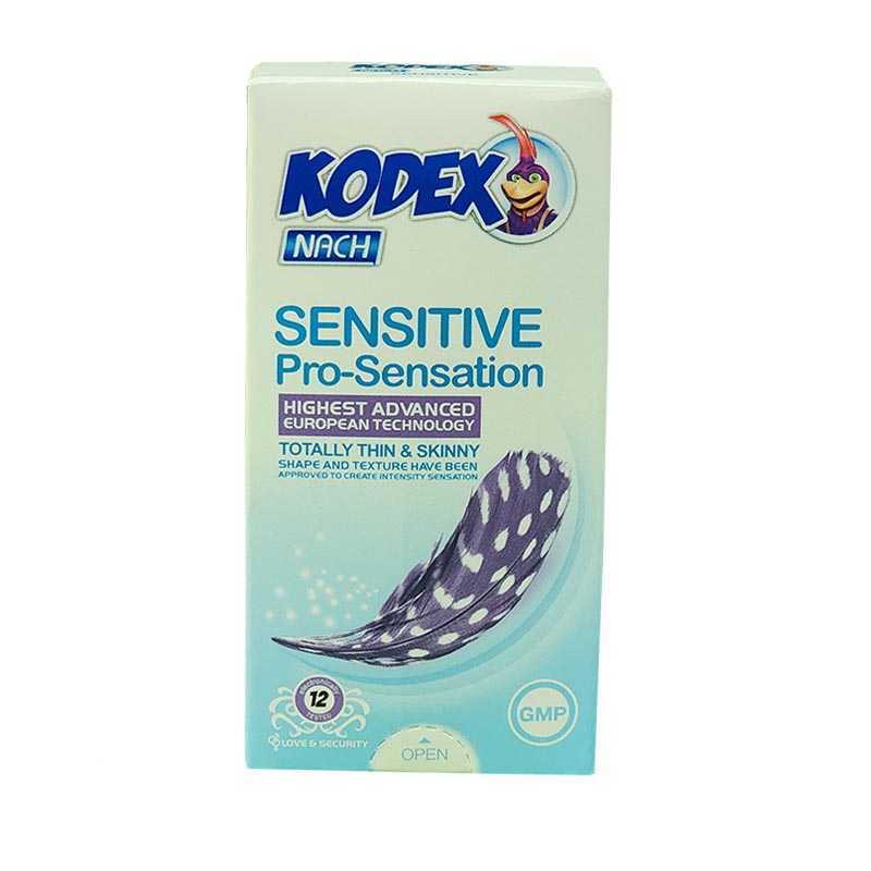 کاندوم کدکس ناچ مدل Sensitive بسته 12 عددی