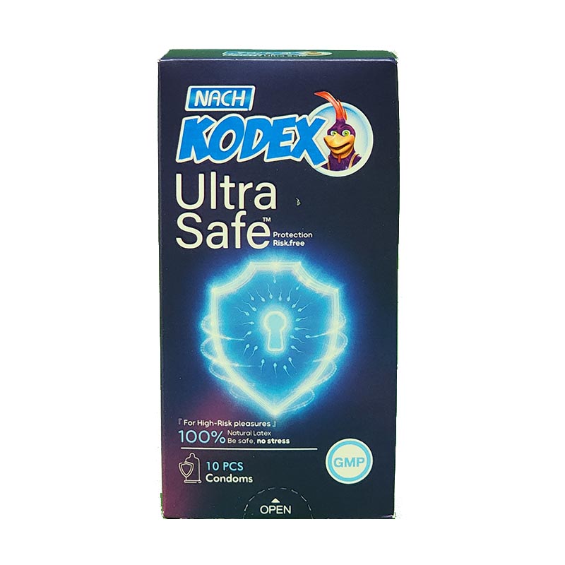 کاندوم کدکس مدل اولترا سیف (Ultra Safe) ۱۰ عددی - تصویر 1